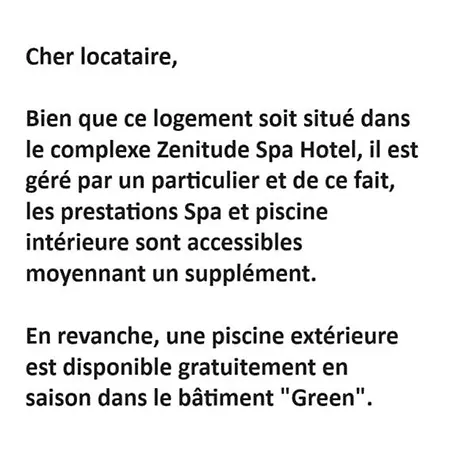 Deluxe Vue Sur Golf Appart hôtel